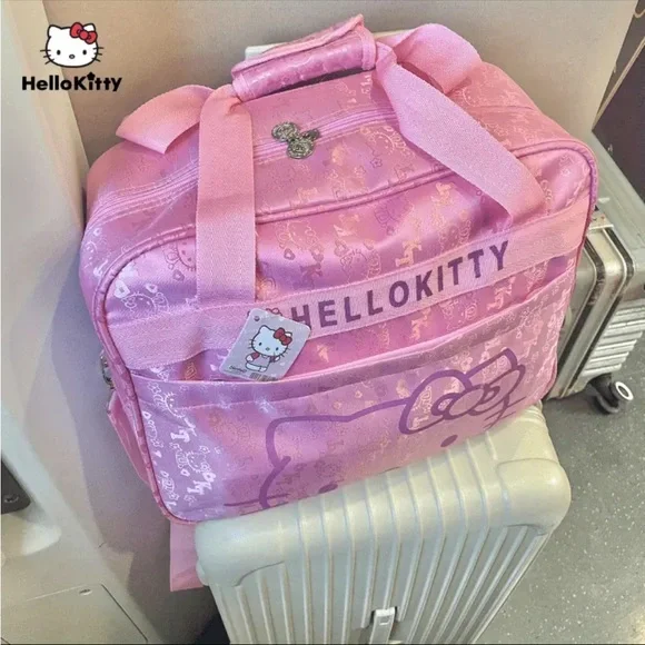 Pink Hello Kitty Travel Bag, Pink Hello Kitty Purse, Pink Hello Kitty Luggage - Picture 5 of 14
